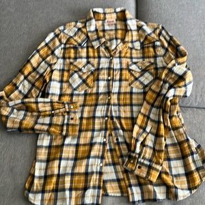 Mossimo long sleeves plaids top